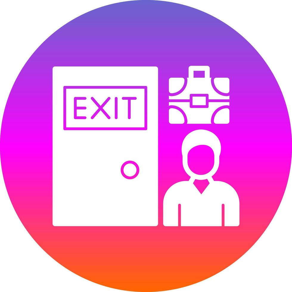 Exit Interview Vector Icon Design