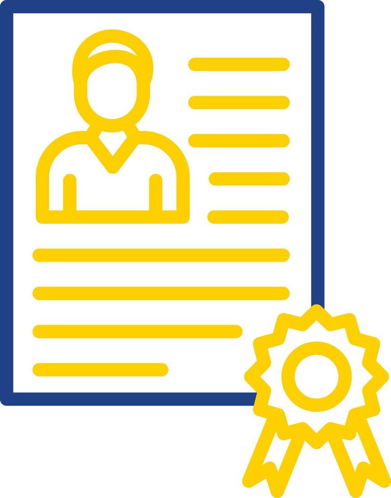 Employee Qualification Vector Icon Design