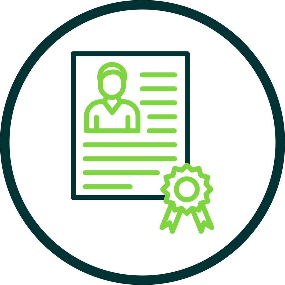 Employee Qualification Vector Icon Design
