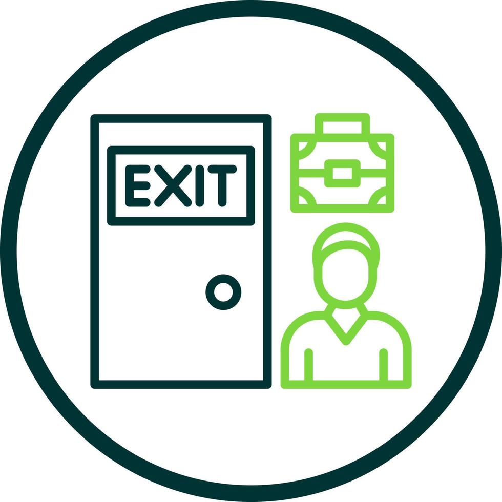 Exit Interview Vector Icon Design