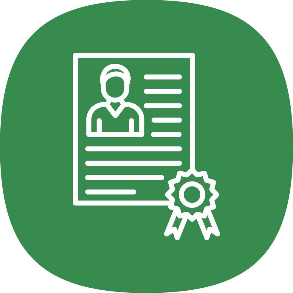 Employee Qualification Vector Icon Design