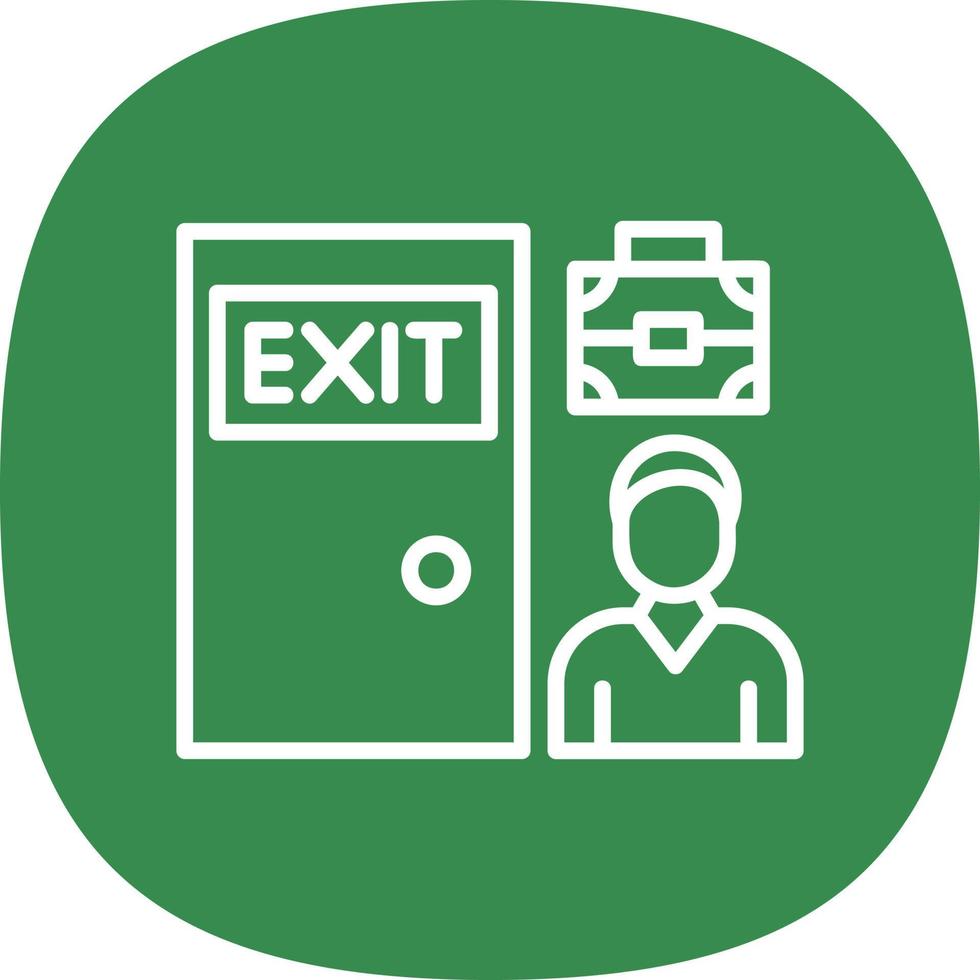 Exit Interview Vector Icon Design