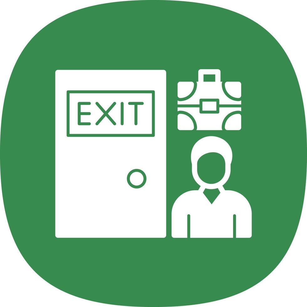 Exit Interview Vector Icon Design