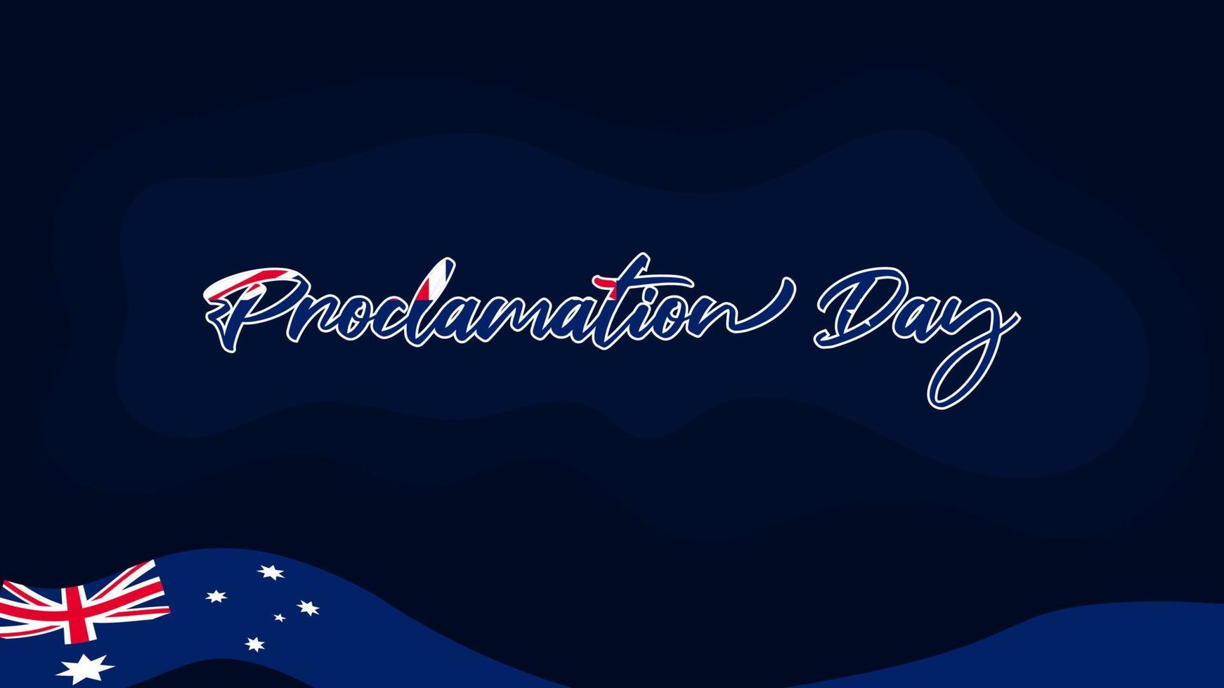 Australia Vector Patriotic Poster. Australian flag background design. Proclamation day background design.