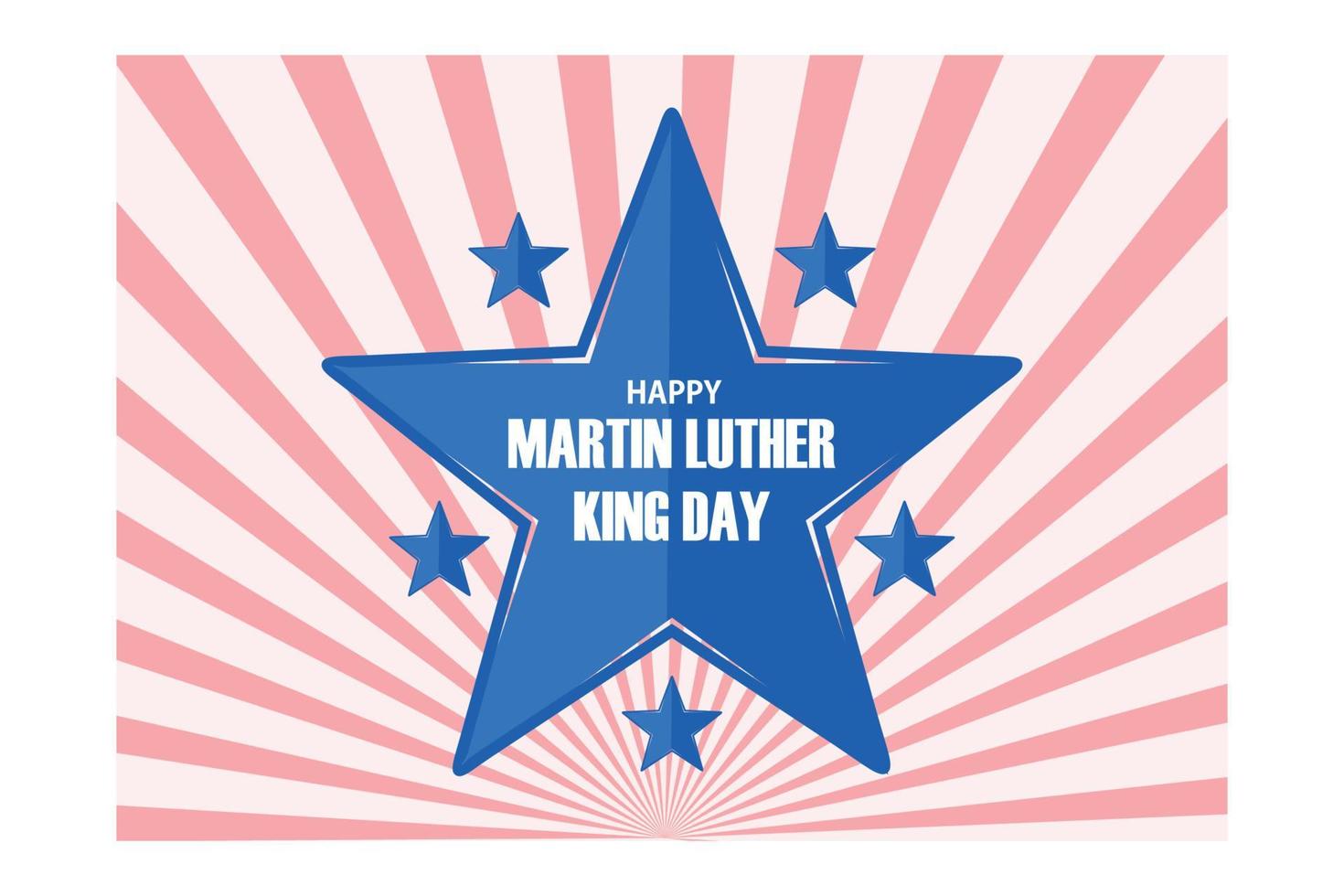 ilustración vectorial de texto elegante para el fondo del día de martin luther king, ilustración moderna de vector plano