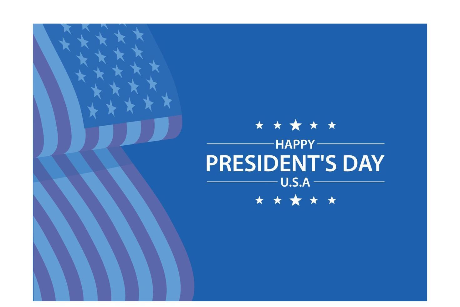 President's Day Background Design. Banner, Poster, Greeting Card, flat vector modern illustration