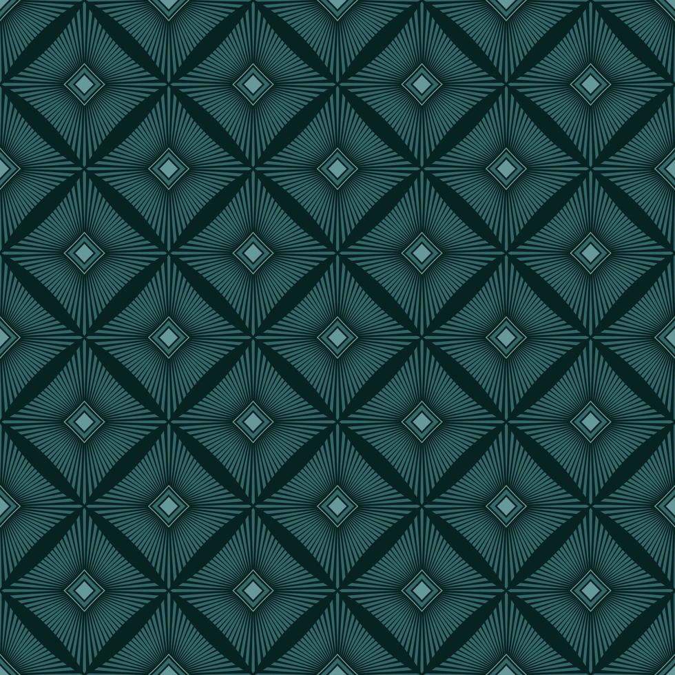 EMERALD SEAMLESS VECTOR BACKGROUND WITH ABSTRACT SQUARES