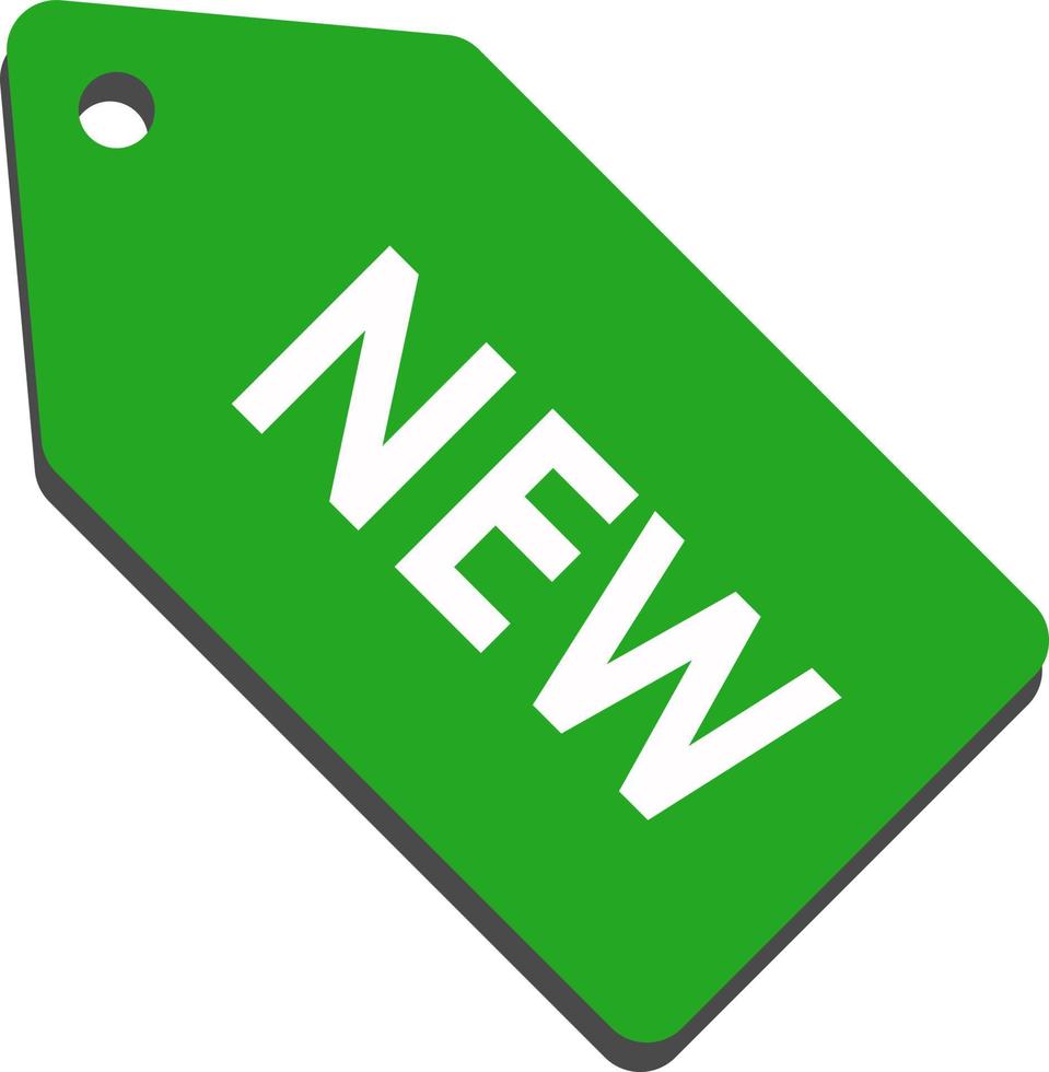 Tag New, vector. vector