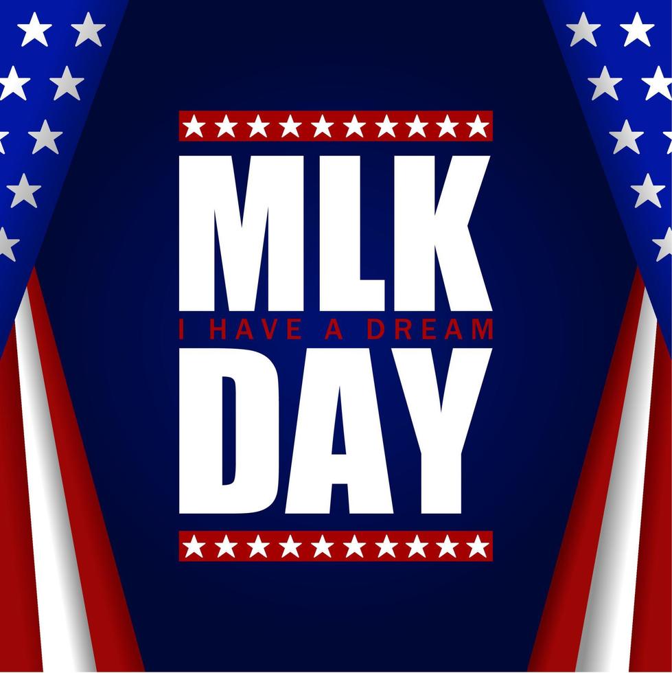 MARTIN LUTHER KING DAY theme template. Vector illustration. Suitable for Poster, Banners, campaign and greeting card.