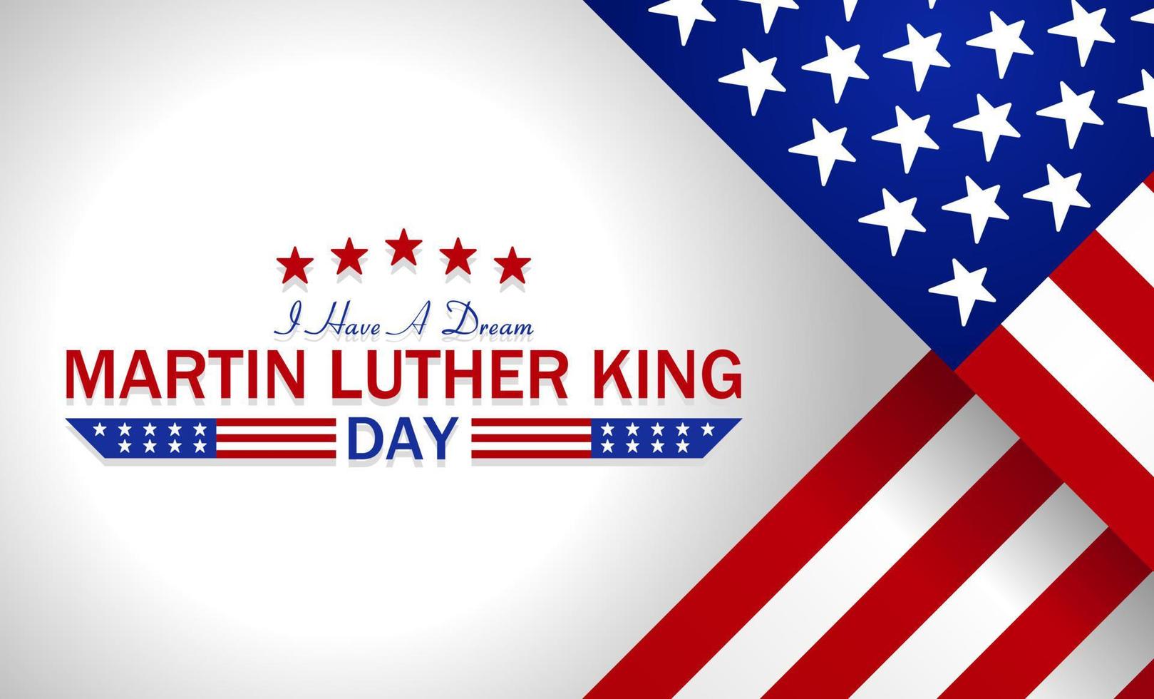 plantilla del tema del día de martin luther king. ilustración vectorial adecuado para carteles, pancartas, campañas y tarjetas de felicitación. vector