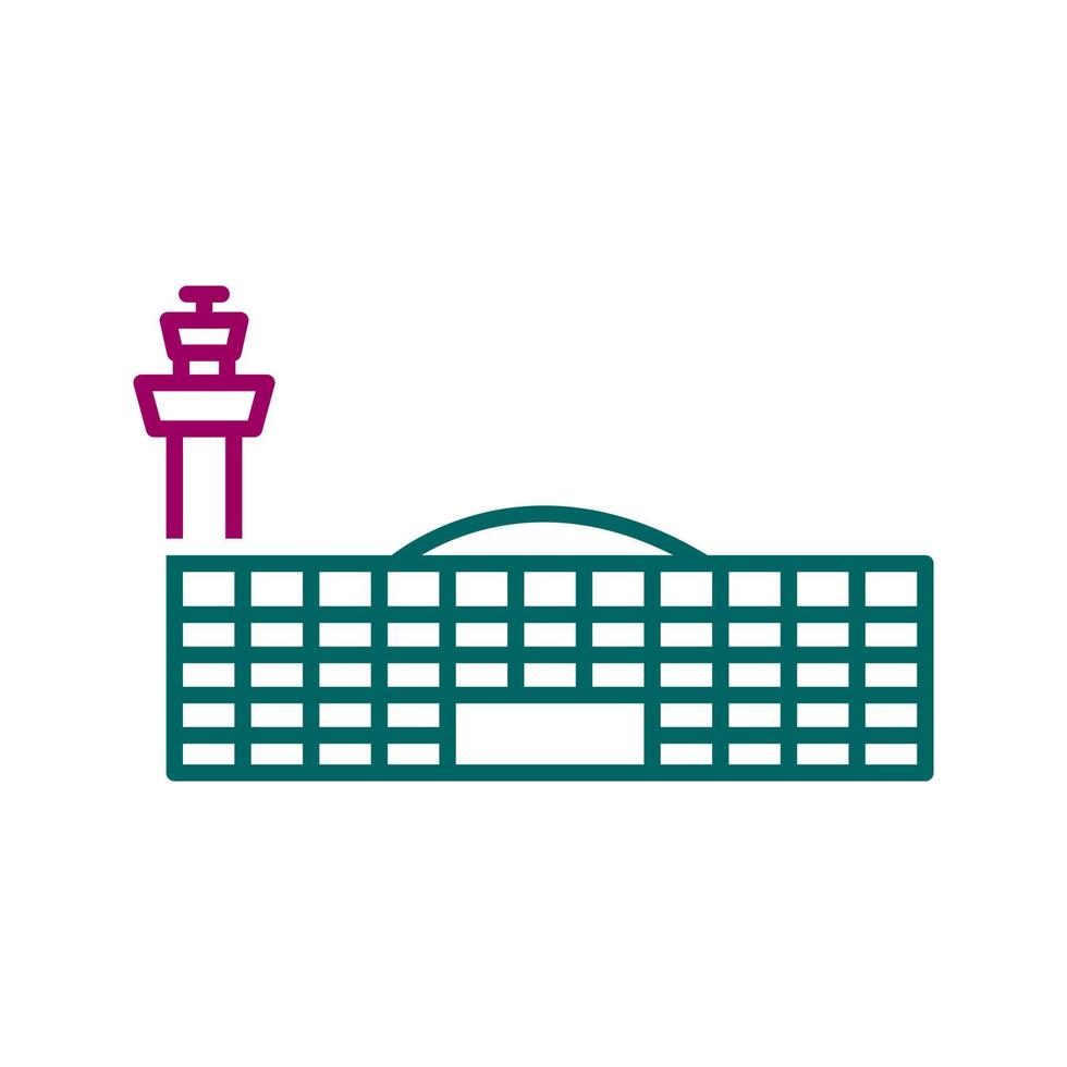 icono de vector de edificio de aeropuerto