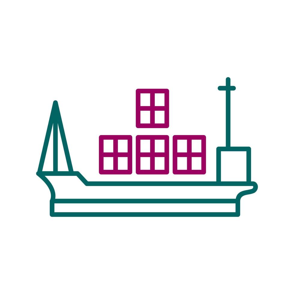 Cargo Ship Vector Icon