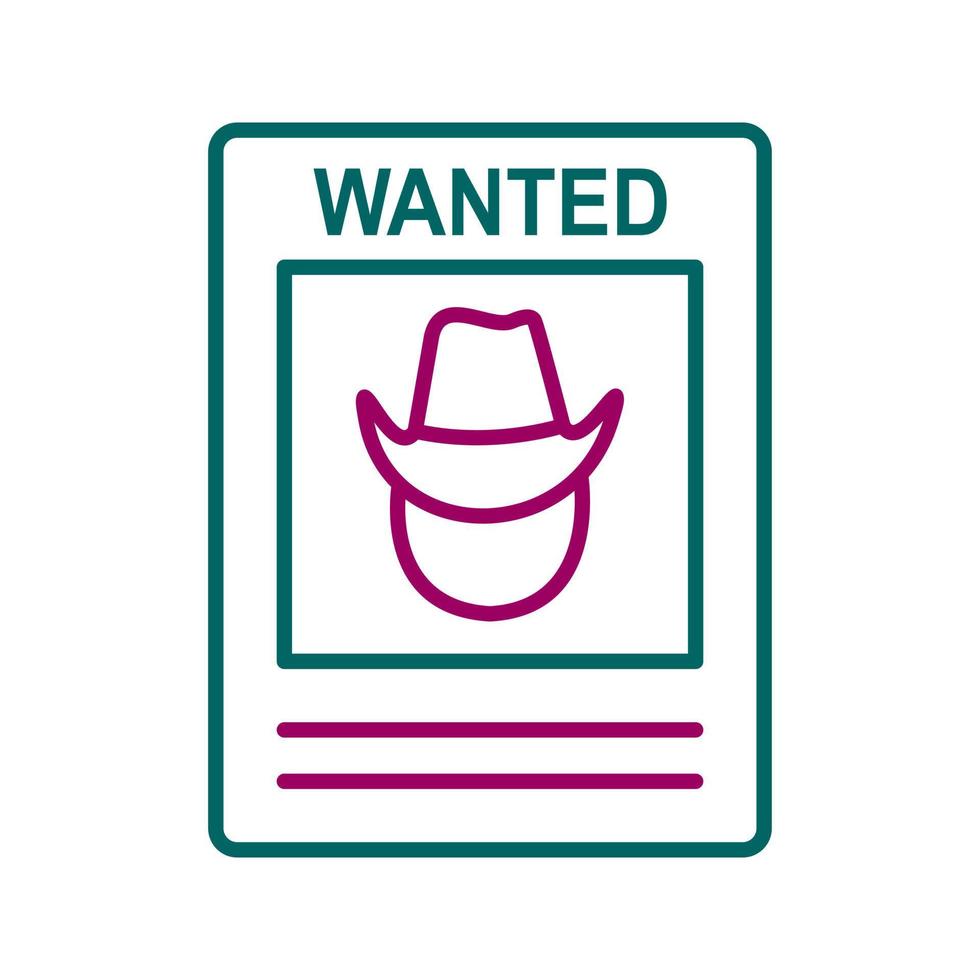 Wanted Poster Vector Icon