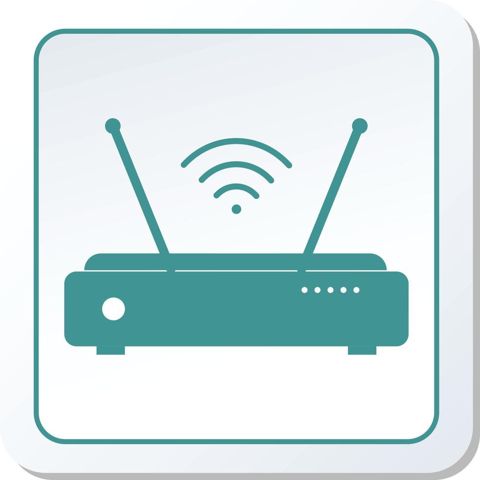 Wi Fi Router  Icon Vector Graphic Illustration