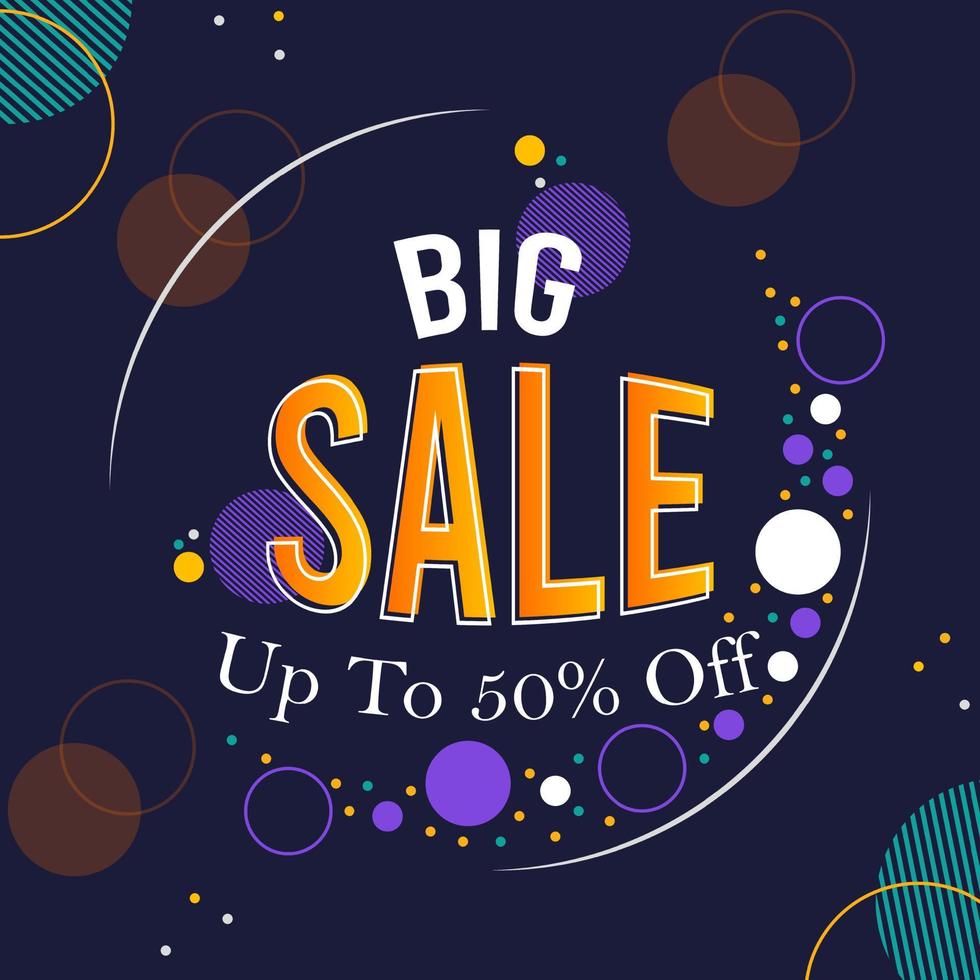 Vector illustration Big Sale Promotion template