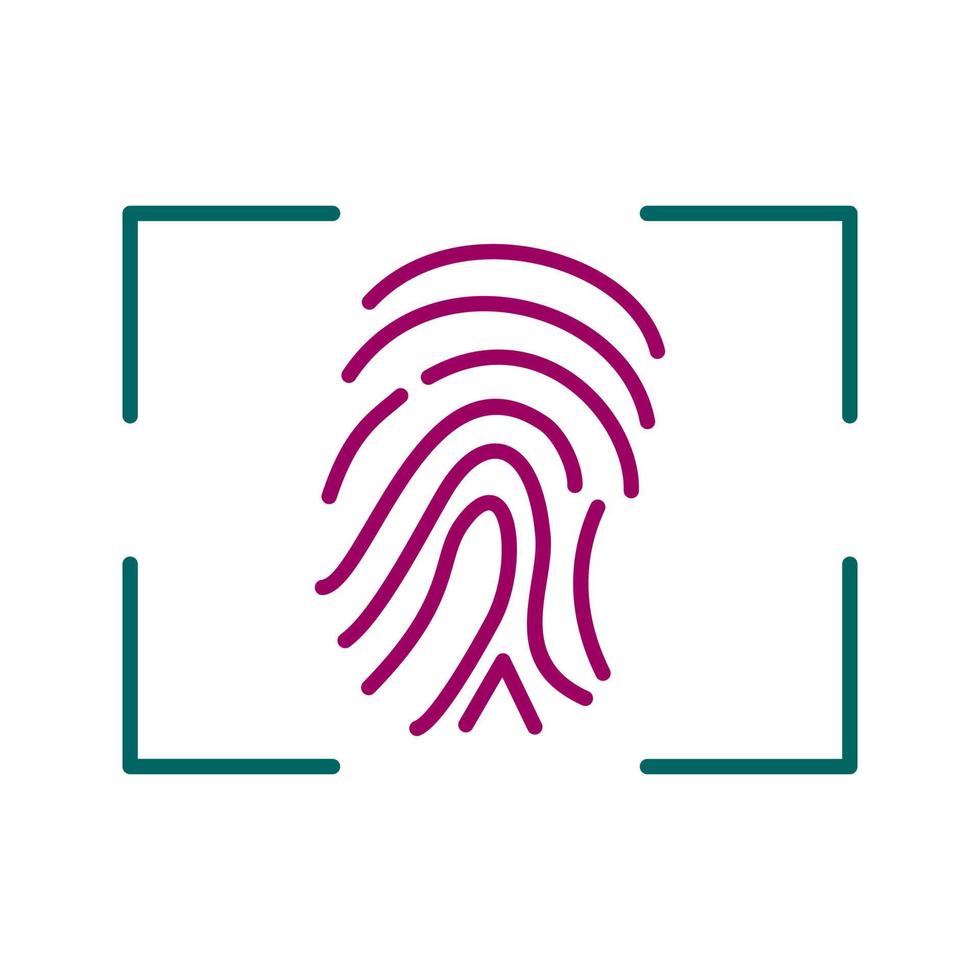 Fingerprint Vector Icon