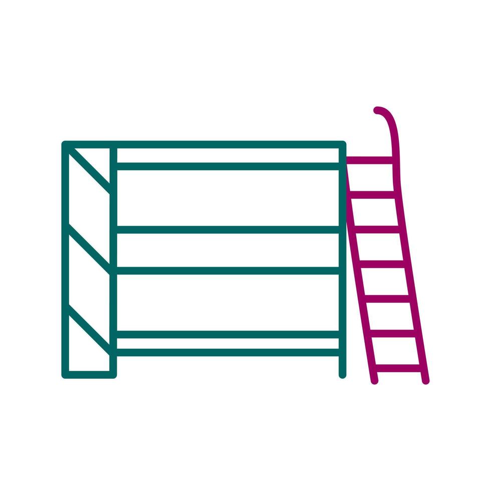 Bunk bed Vector Icon