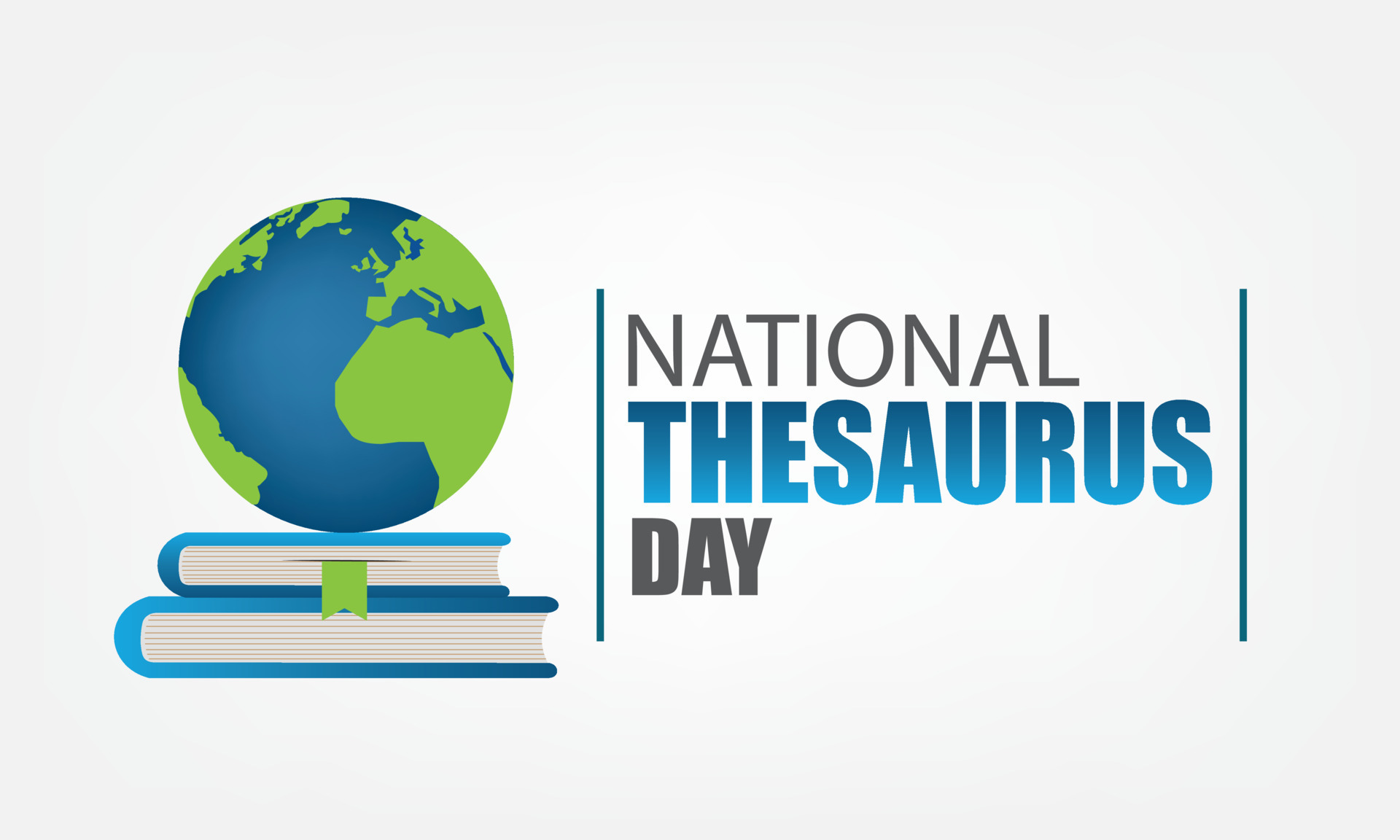 Vector Illustration of National Thesaurus Day. Simple and Elegant