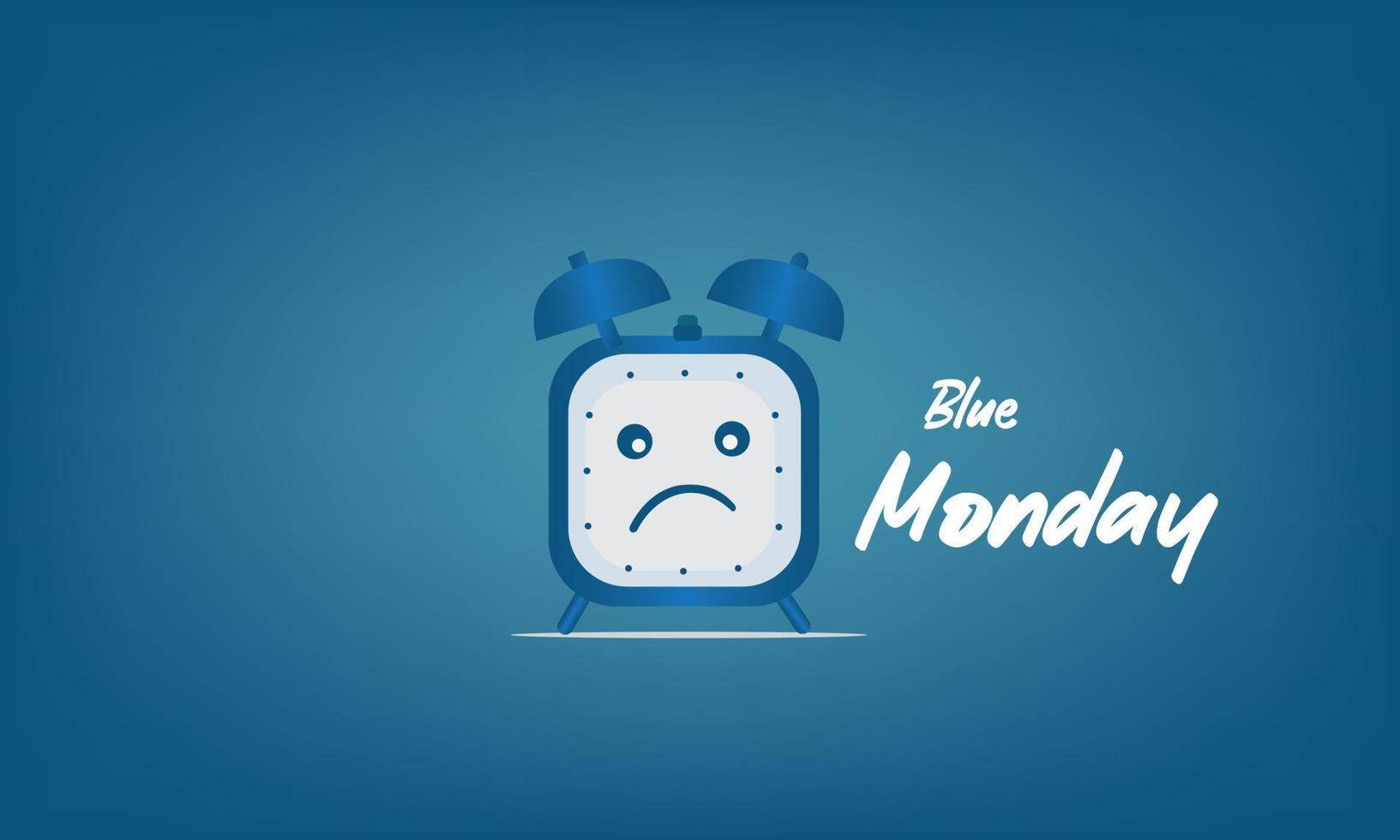 Vector Illustration of Blue Monday. Simple and Elegant Design