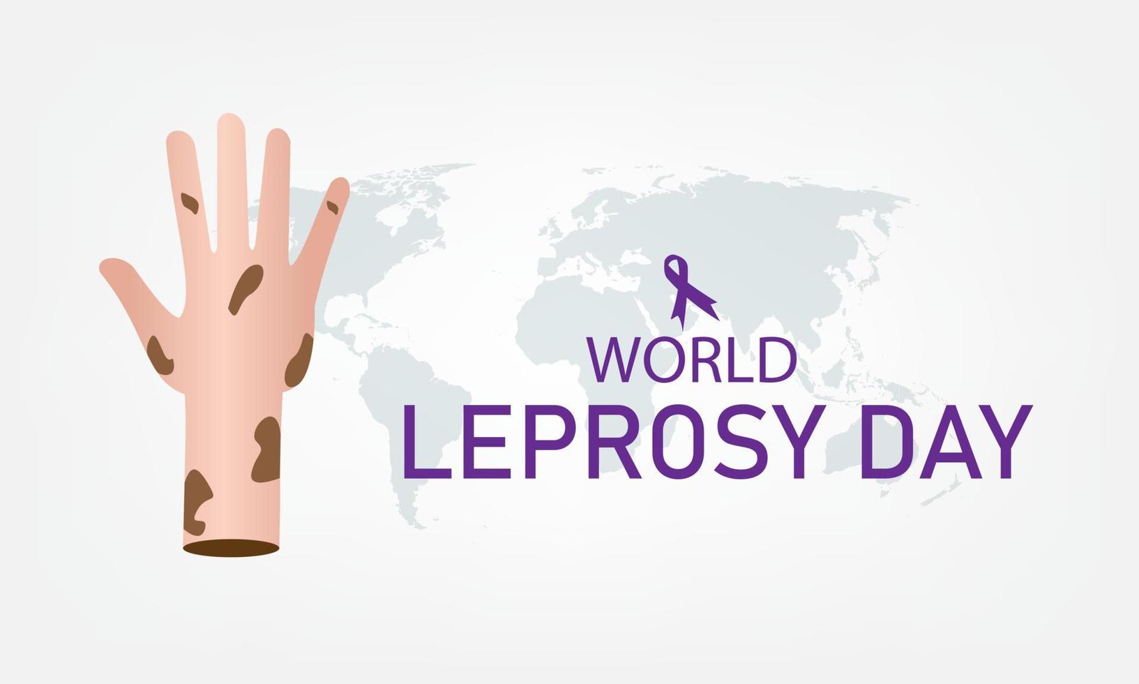 Vector Illustration of World Leprosy Day. Simple and Elegant Design