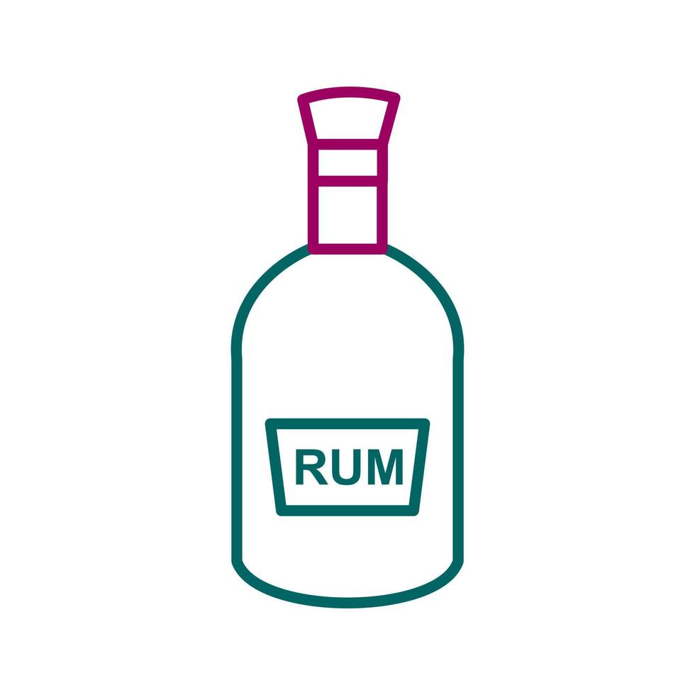 Bottle of Rum Vector Icon