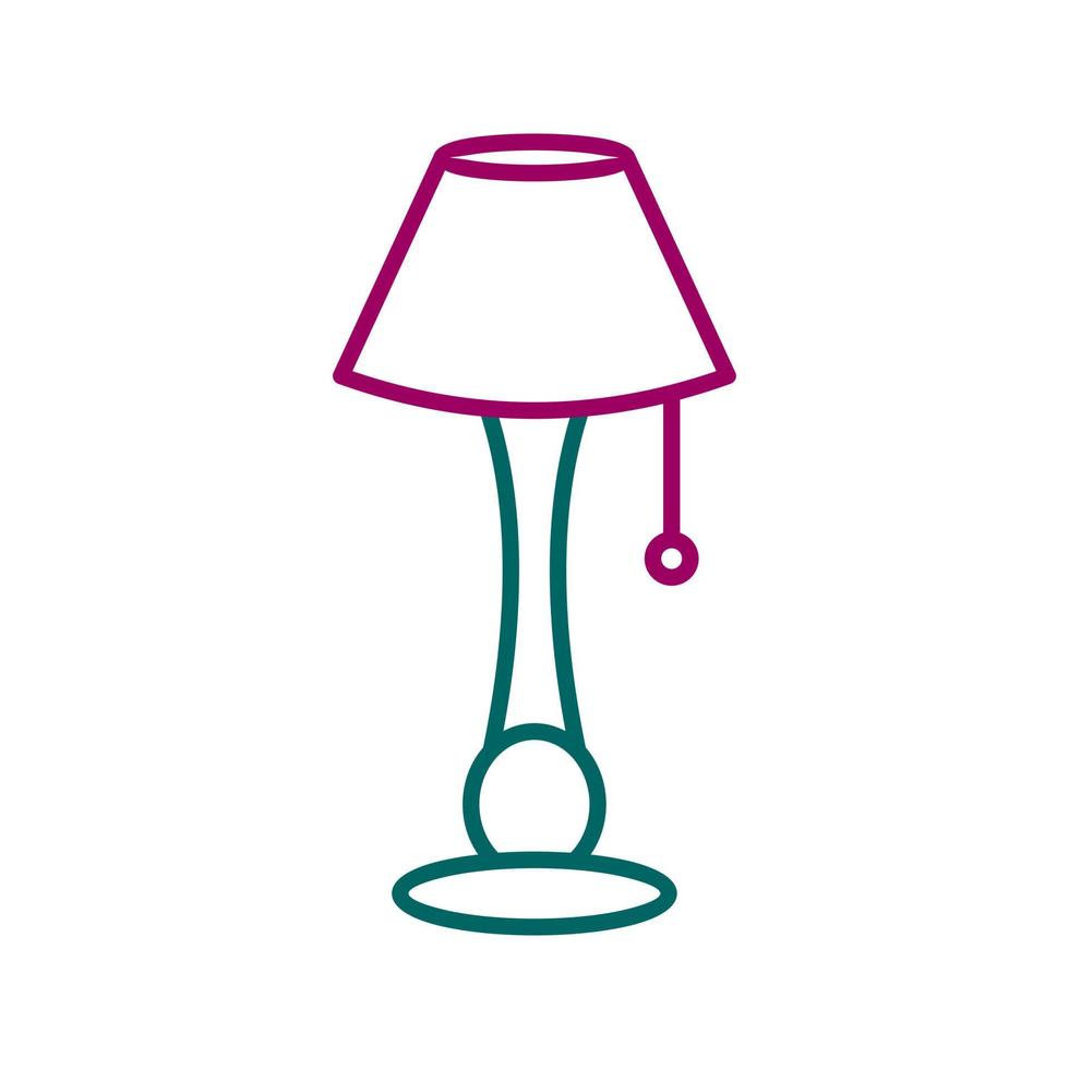 lámpara con icono de vector de soporte