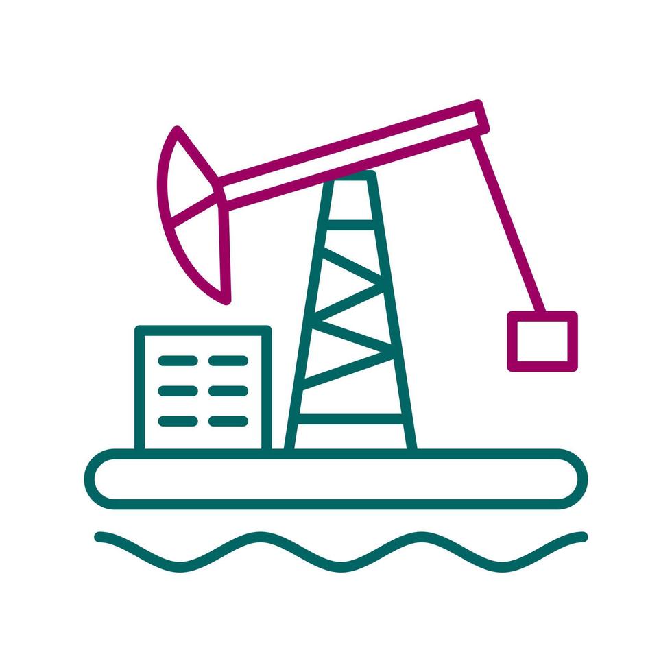 Oil Platform Vector Icon