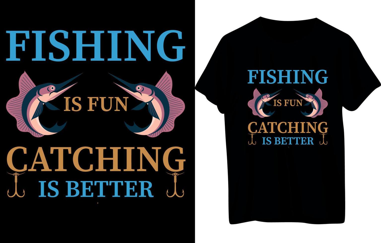Fishing Or Boating T-Shirt Design vector