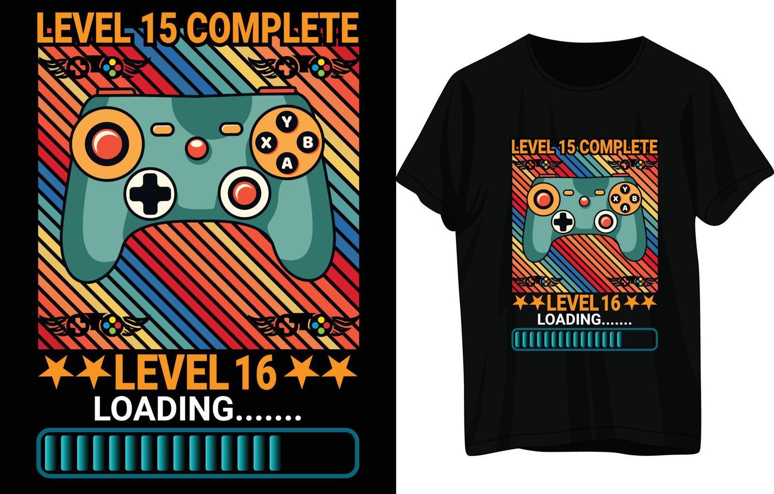 Gaming T-Shirt Design vector