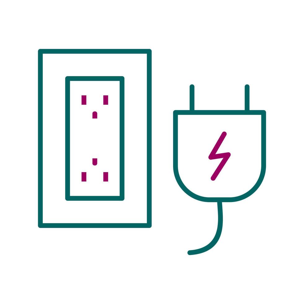 Plug and Socket Vector Icon