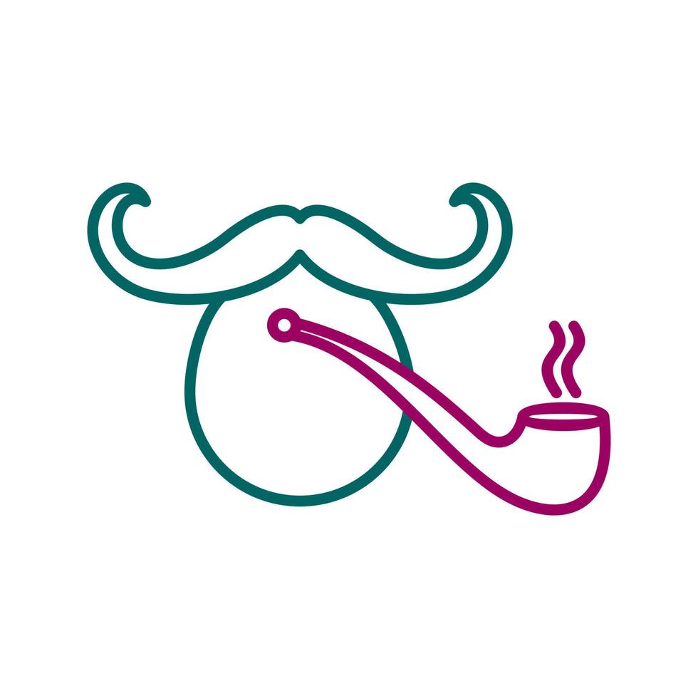 Pirate with Smoking Pipe Vector Icon