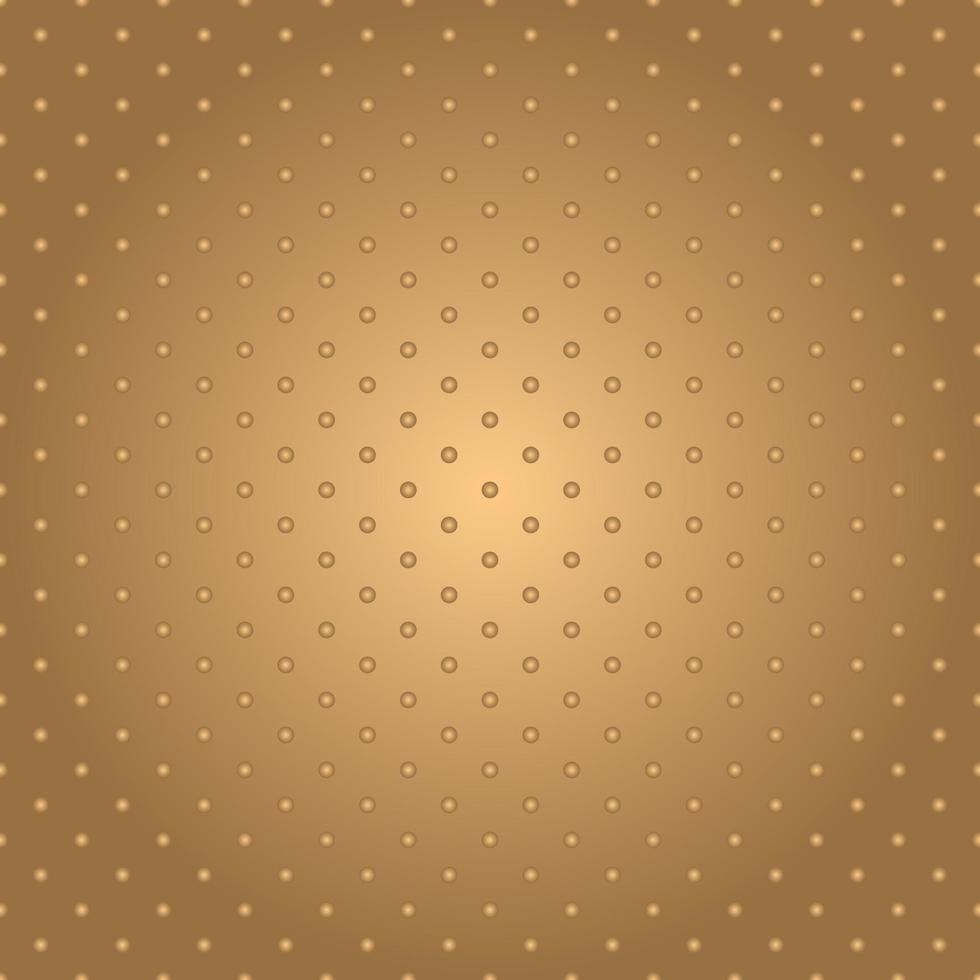 Vector golden circular tiled background.