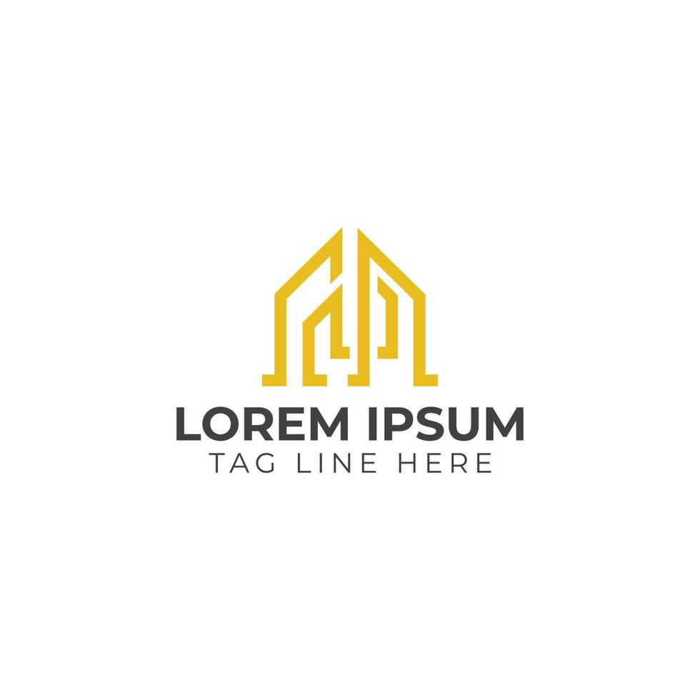 Real Estate Logo, Real Estate Icon, Real Estate Monogram, Real Estate Design Vector
