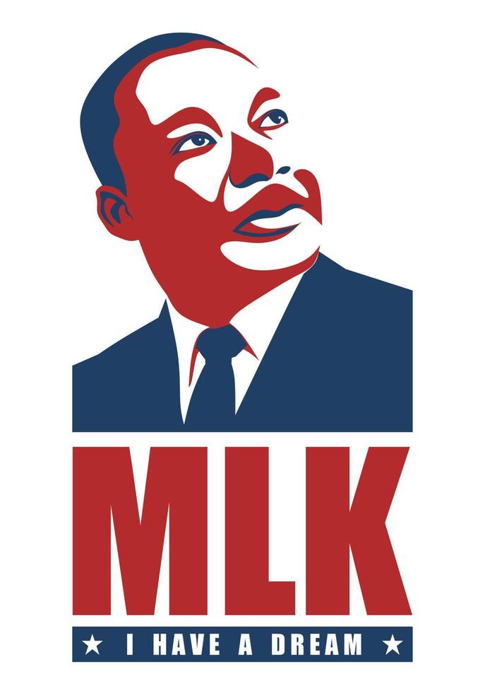 MARTIN LUTHER KING DAY theme template. Vector illustration. Suitable for Poster, Banners, campaign and greeting card.