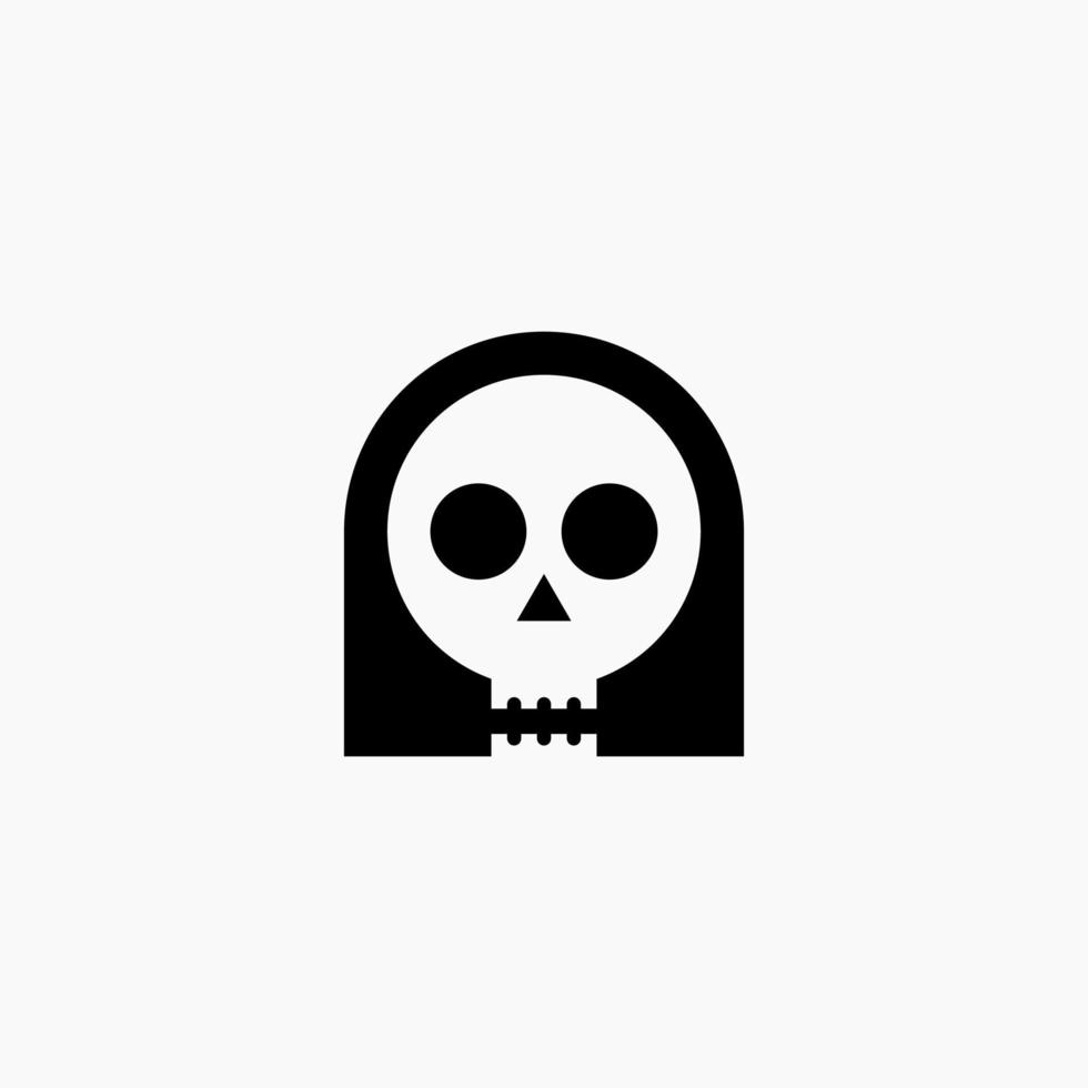 skull woman logo vector
