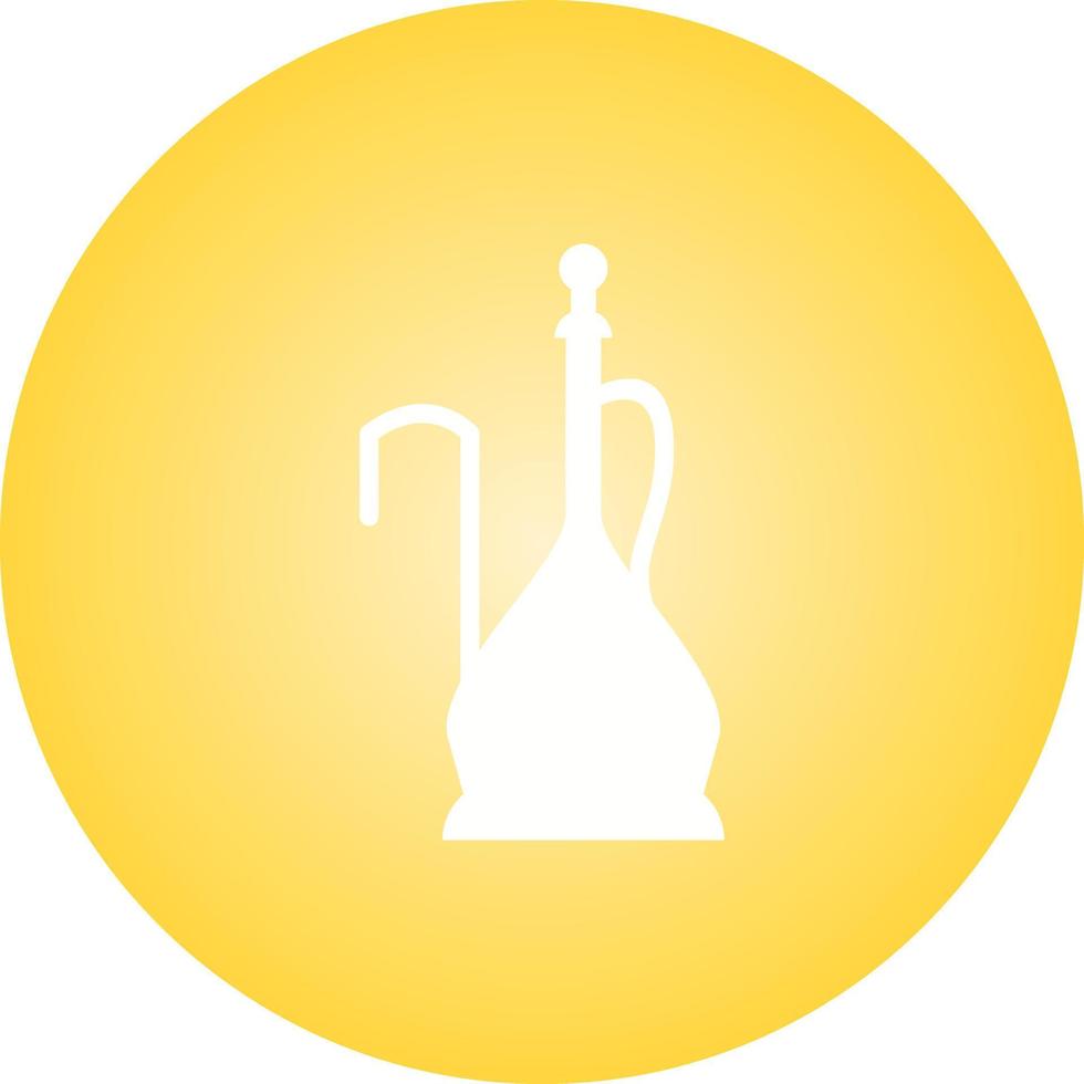 Beautiful Hookah Glyph Vector Icon