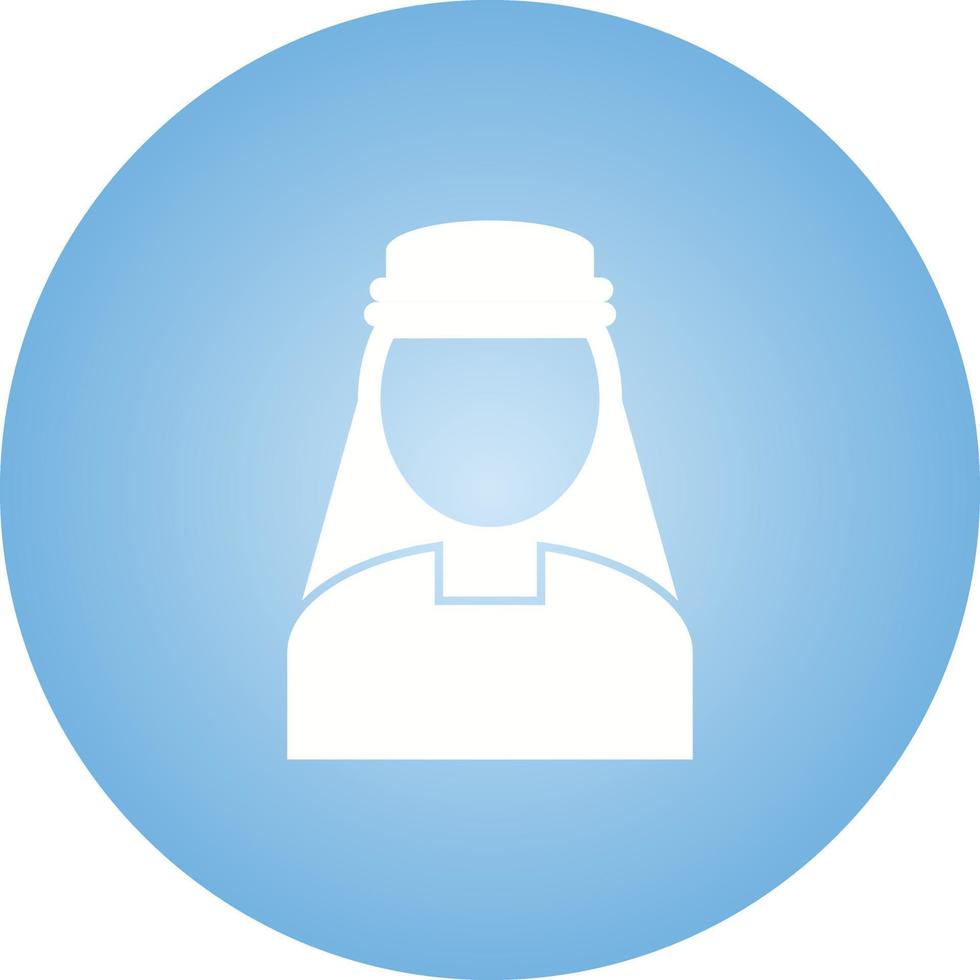 Beautiful Turkish Man Glyph Vector Icon