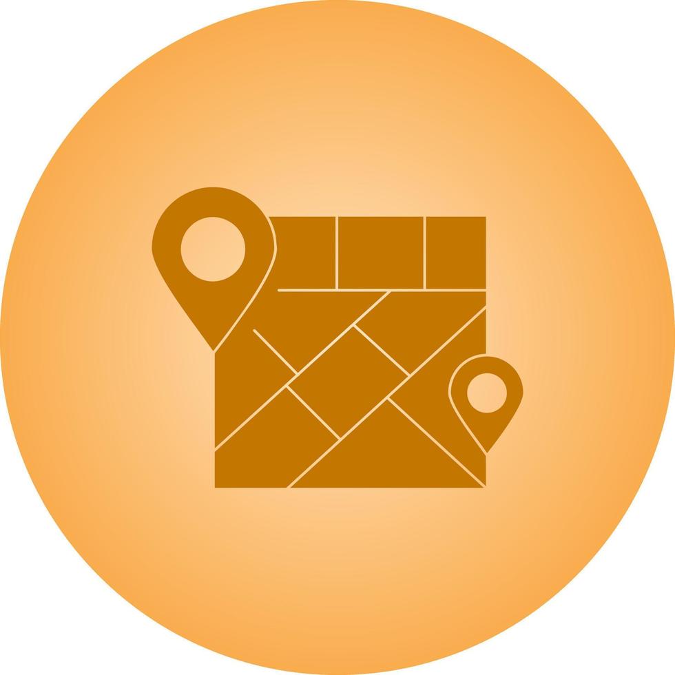 Beautiful Mark place on map Vector Glyph icon