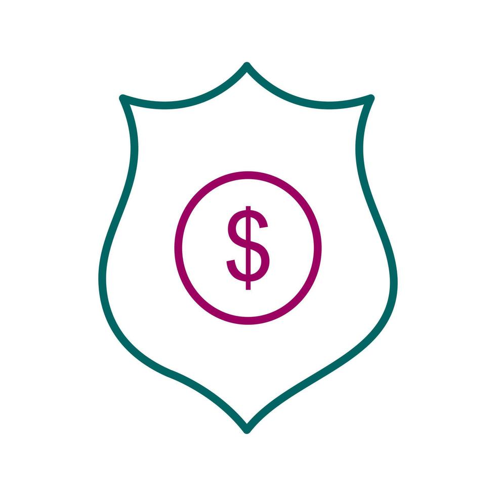 Dollar Badge Vector Icon