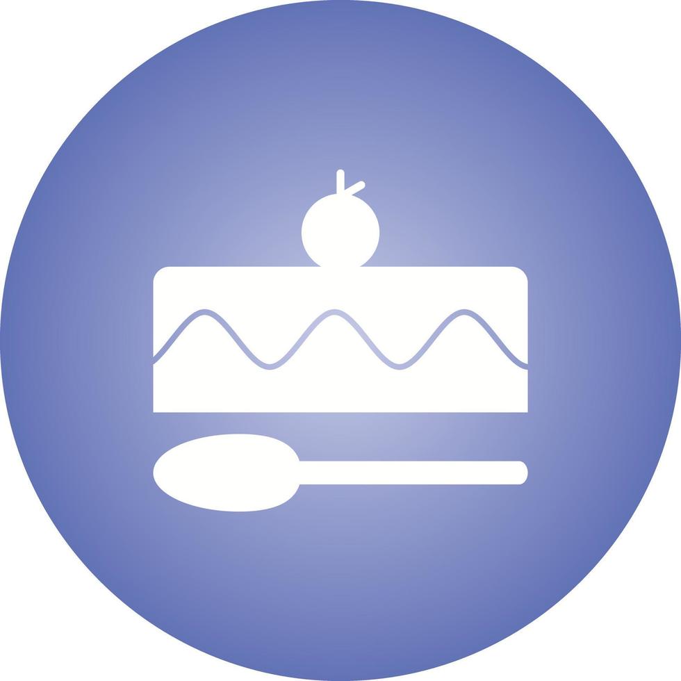 Beautiful Small Cake Glyph Vector Icon