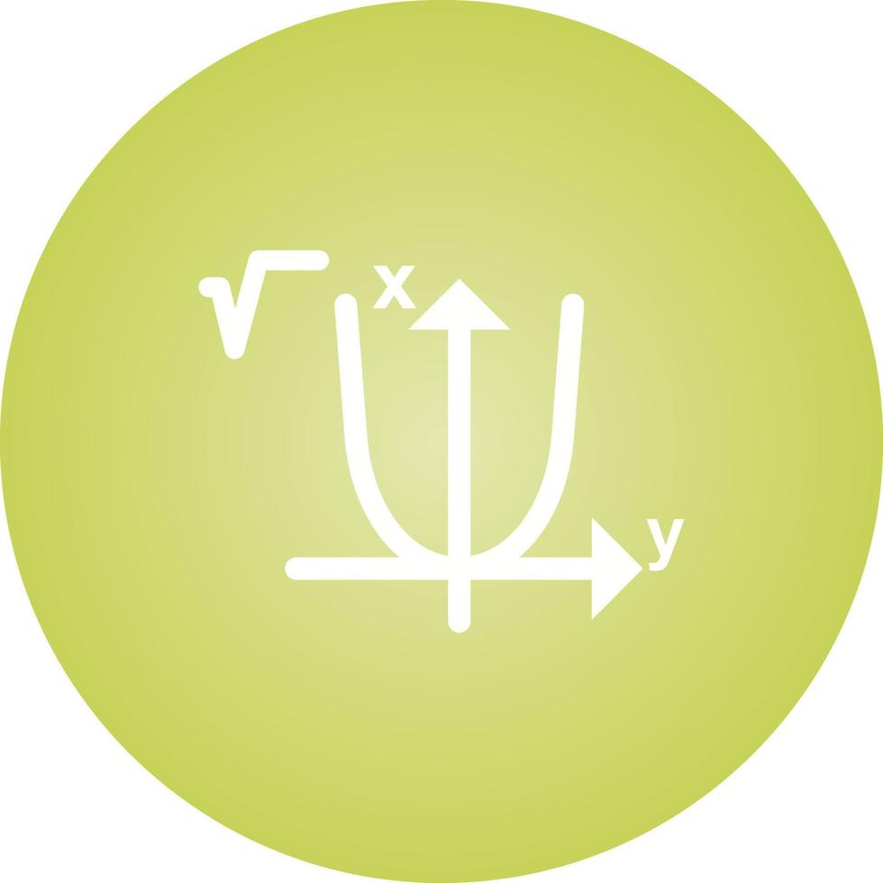 Beautiful algebra Glyph Vector Icon