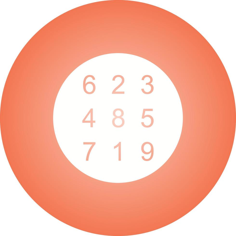 Beautiful Number Theory Glyph Vector Icon