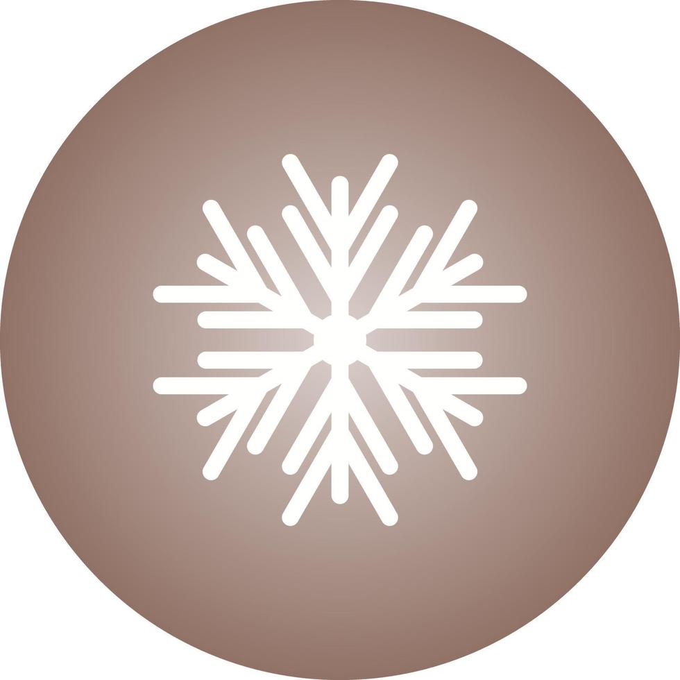 Beautiful Snowflake Glyph Vector Icon