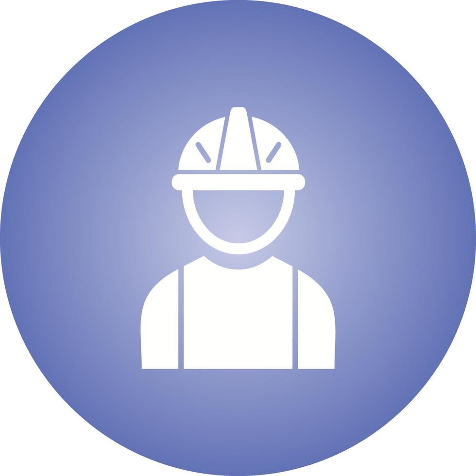 Beautiful Engineer Glyph Vector Icon