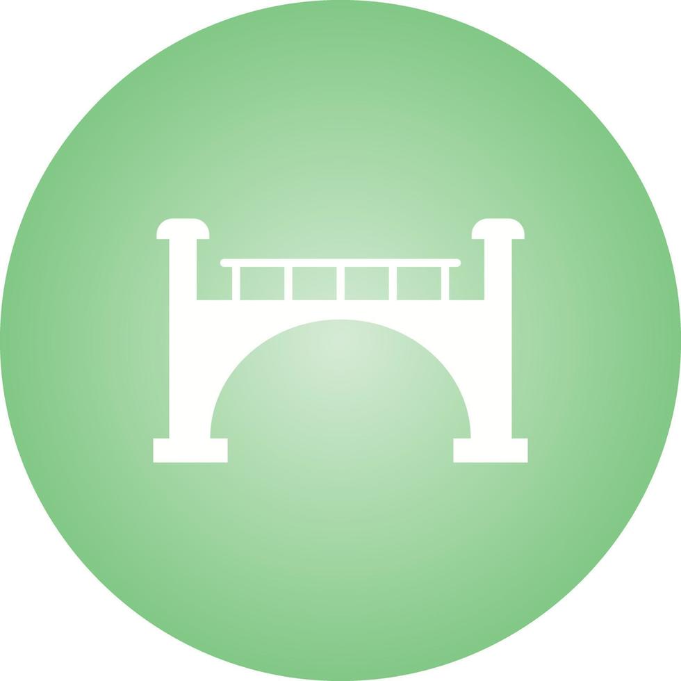 Beautiful Bridge Glyph Vector Icon