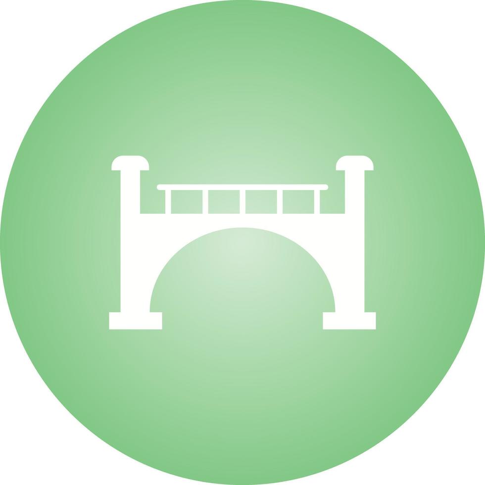 Beautiful Bridge Glyph Vector Icon