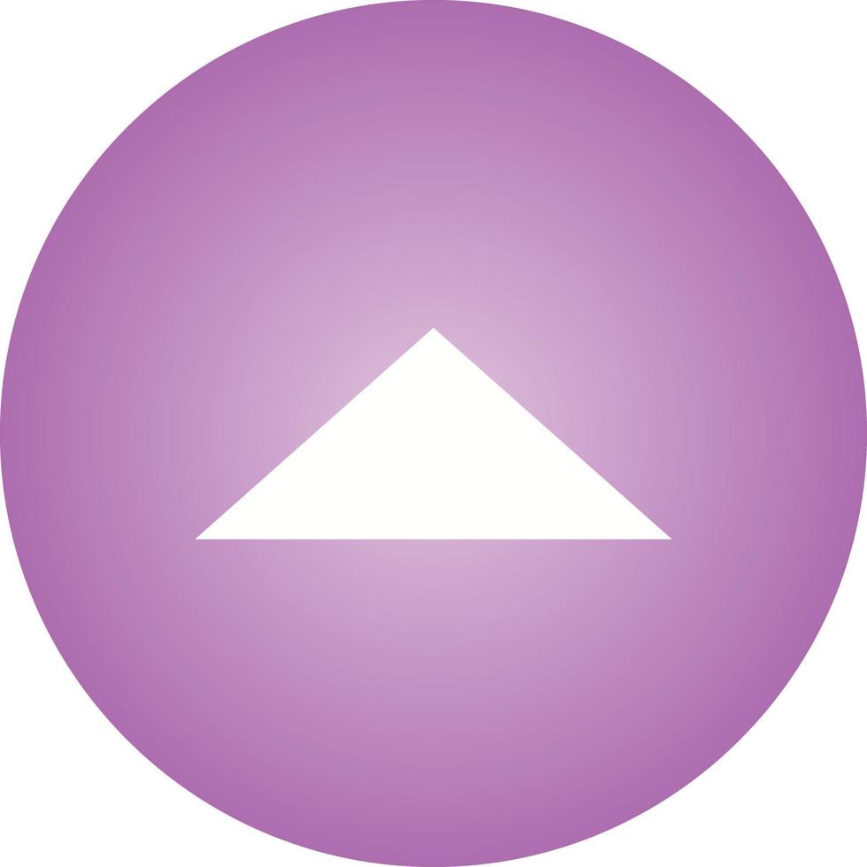 Beautiful Arrow Up Glyph Vector Icon