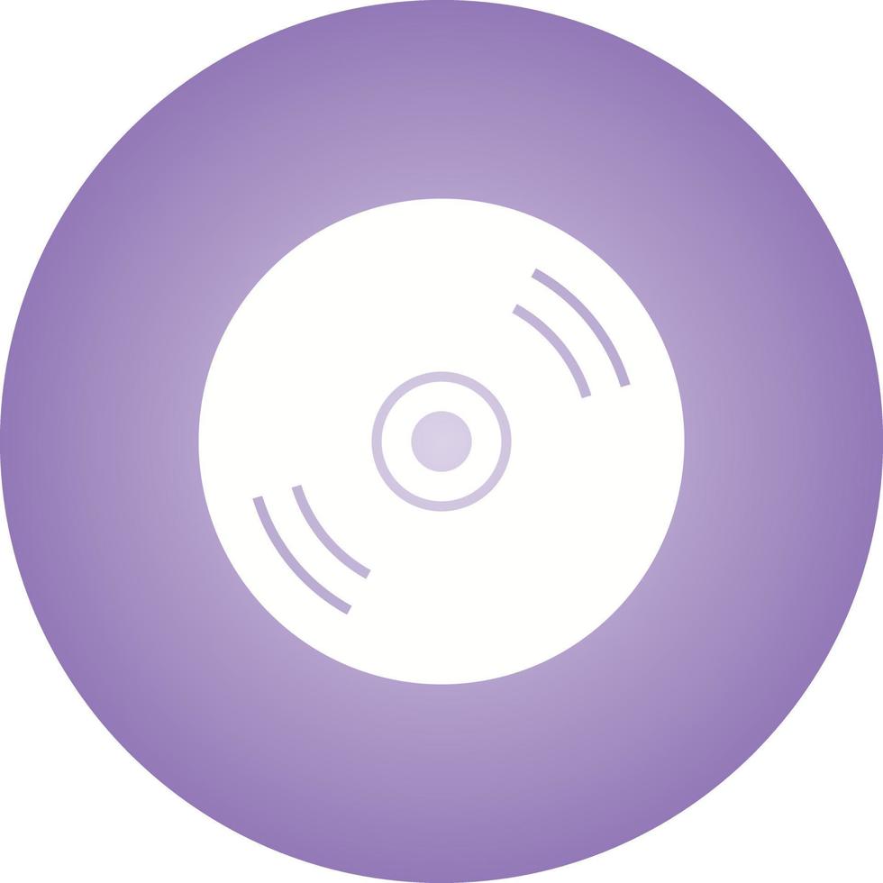 Beautiful CD Glyph Vector Icon