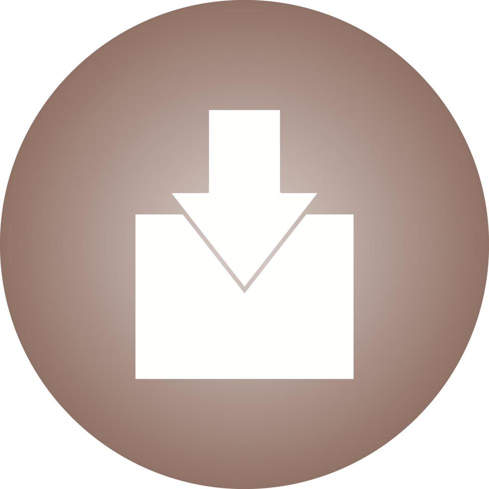 Beautiful Download Glyph Vector Icon