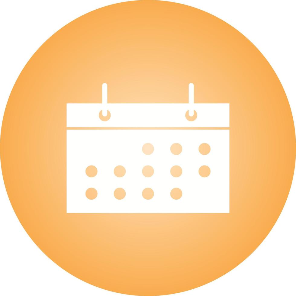 Beautiful Calendar Glyph Vector Icon